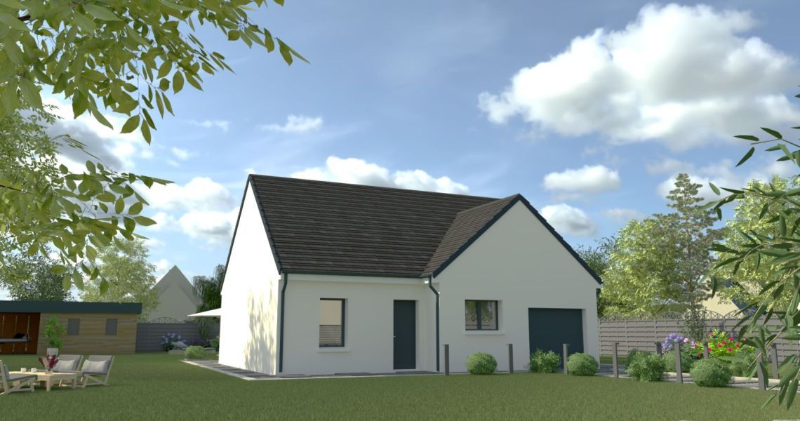 image Projet de construction d'une maison 80.68 m² avec terrain à NEUVILLE-AUX-BOIS (45)