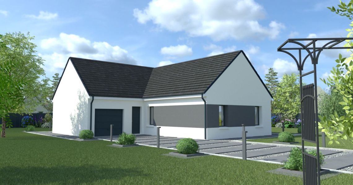 image Projet de construction d'une maison 100.06 m² avec terrain à TRAINOU (45)