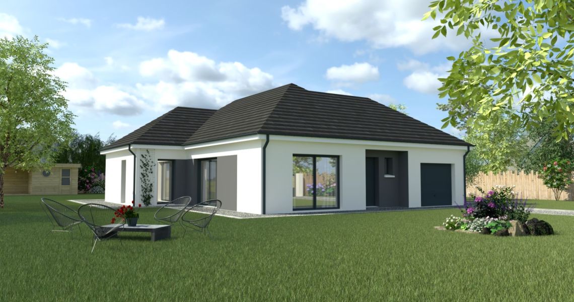 image Projet de construction d'une maison 99.12 m² avec terrain à LES GRANGES-LE-ROI (91)