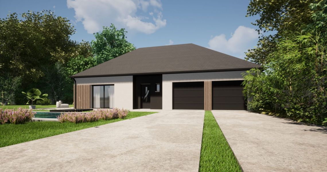 image Projet de construction d'une maison 99.12 m² avec terrain à LES GRANGES-LE-ROI (91)