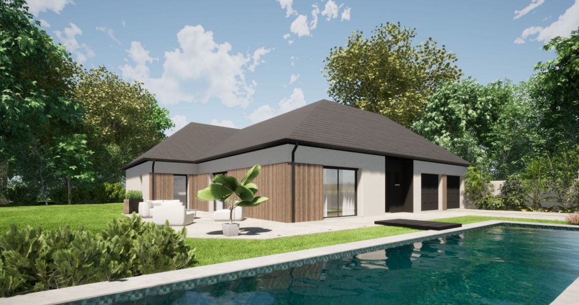 image Projet de construction d'une maison 99.12 m² avec terrain à LES GRANGES-LE-ROI (91)