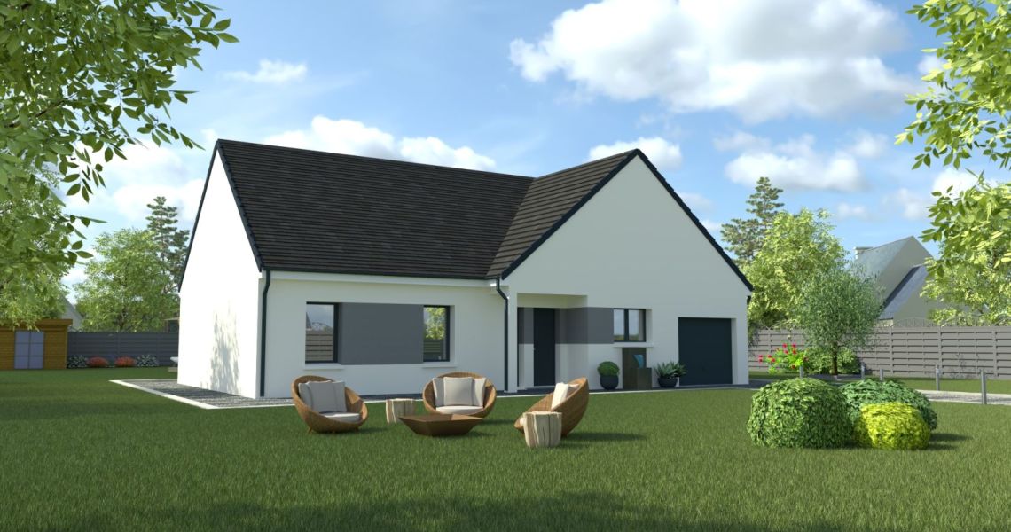 image Projet de construction d'une maison 100 m² avec terrain à LES GRANGES-LE-ROI (91)