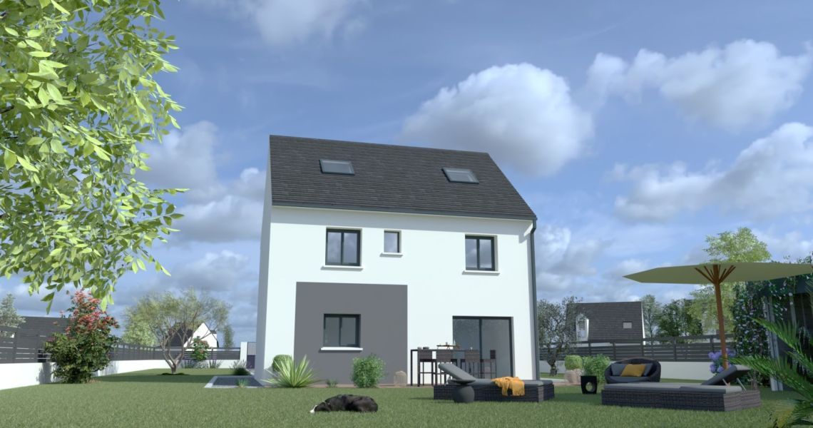 image Projet de construction d'une maison 130.15 m² avec terrain à VILLEREAU (45)