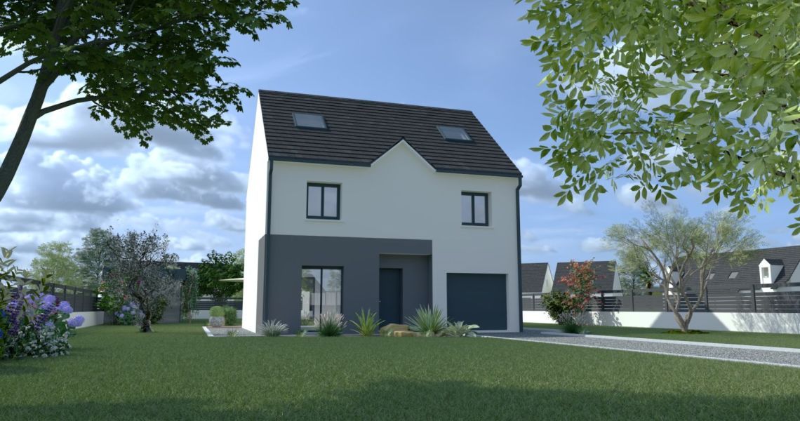 image Projet de construction d'une maison 130.15 m² avec terrain à LA FERTE-SAINT-AUBIN (45)