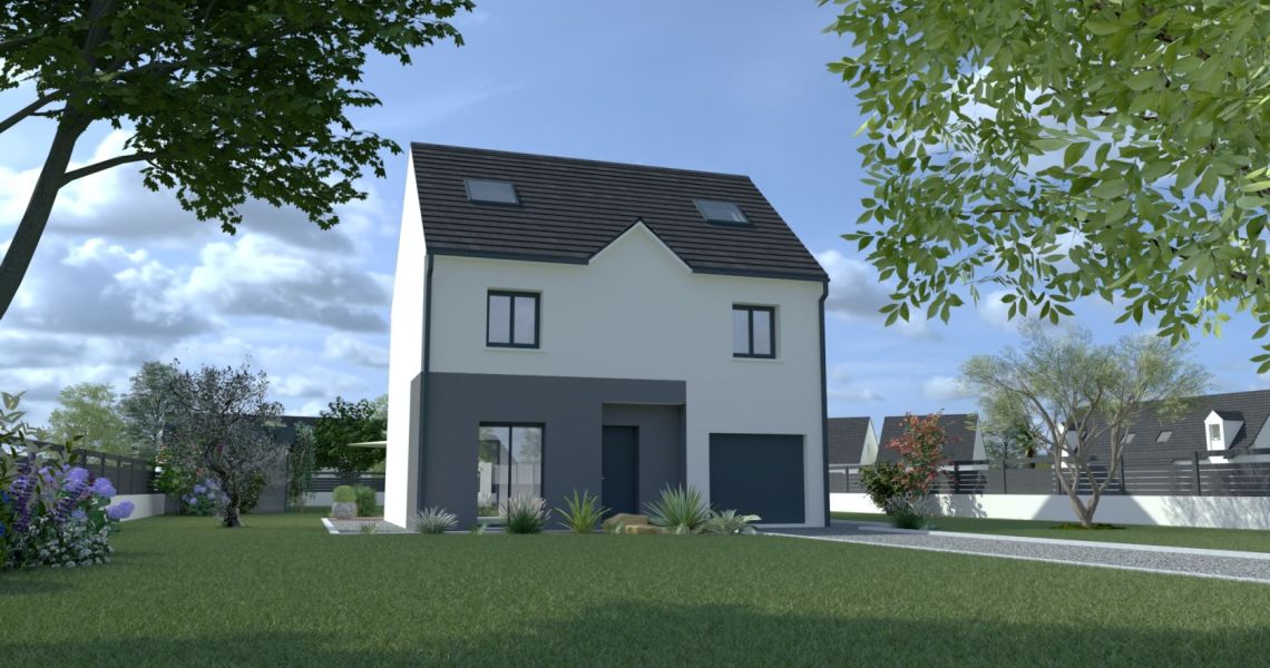image Projet de construction d'une maison 130.15 m² avec terrain à BREUILLET (91)