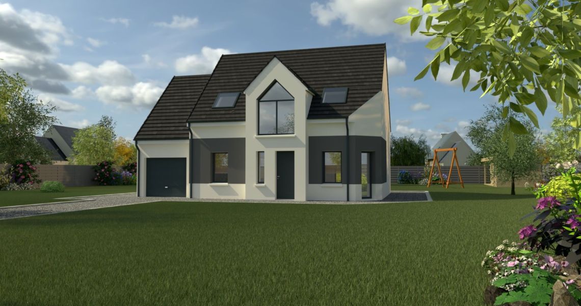 image Projet de construction d'une maison 100.38 m² avec terrain à LONGVILLIERS (78)