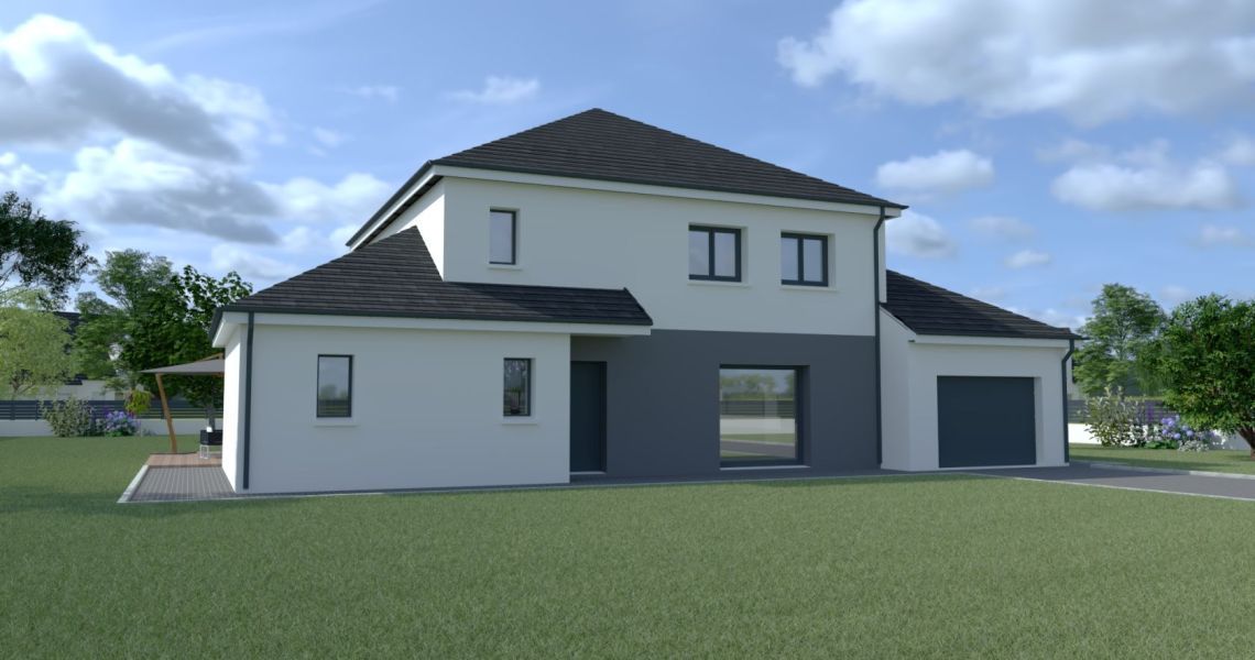 image Projet de construction d'une maison 191.92 m² avec terrain à TRAINOU (45)