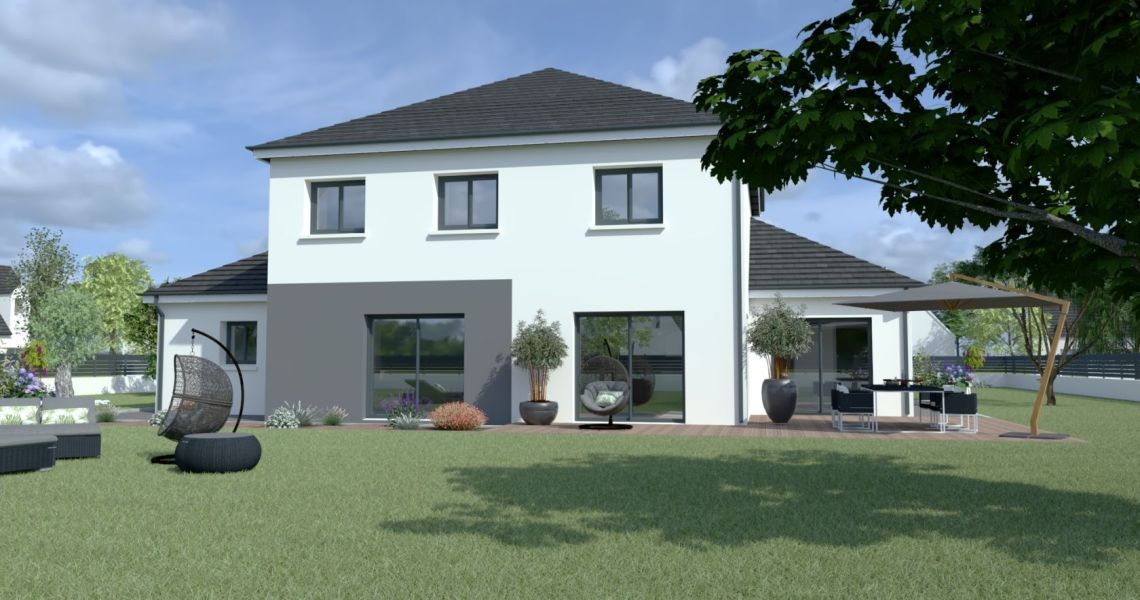 image Projet de construction d'une maison 191.92 m² avec terrain à VILLEREAU (45)