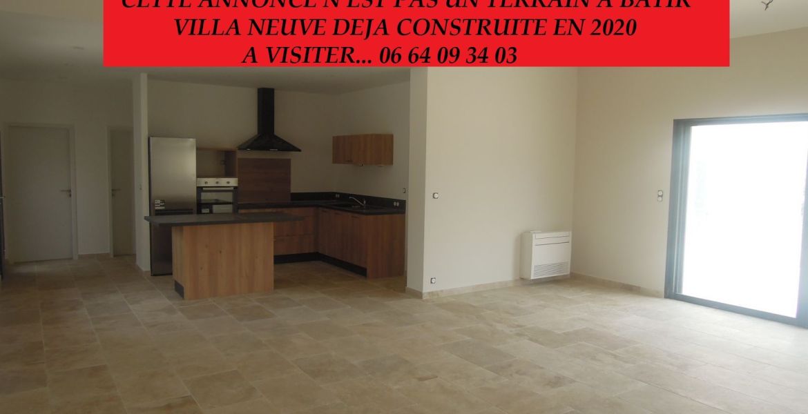 image Villa récente construite en 2020 climatisée 4 chambres 127m2 sur terrain 522m2 + garage isolé + terrasse