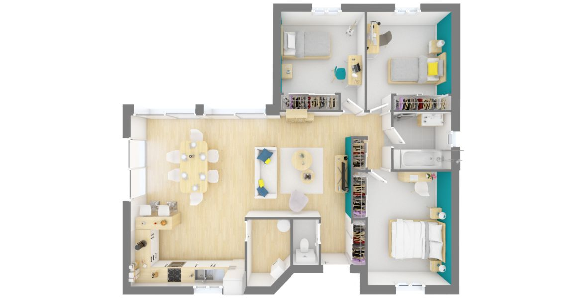 image Maison 100 m² avec terrain à LA FARE-LES-OLIVIERS (13)