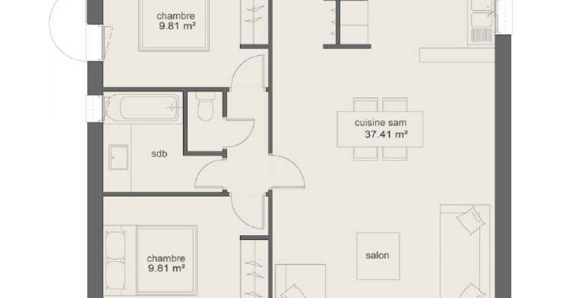 image Projet de construction d'une maison 65 m² avec terrain à SAINT-CHAMAS (13)