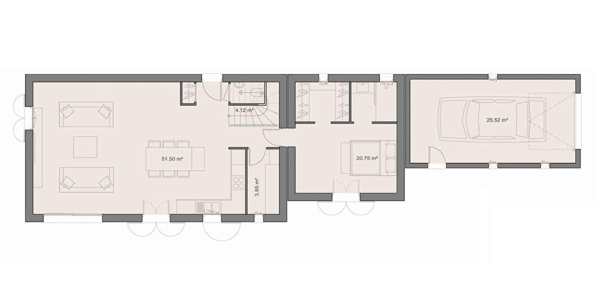 image Projet de construction d'une maison 136.65 m² avec terrain à BRIGNOLES (83)
