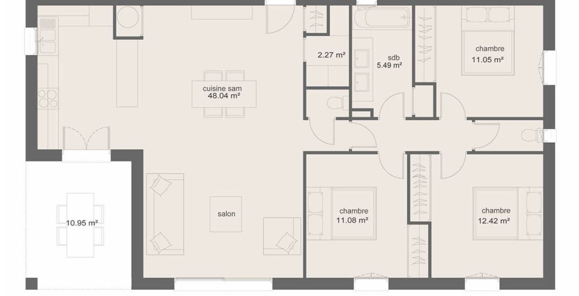 image Projet de construction d'une maison 100 m² avec terrain à BRIGNOLES (83)