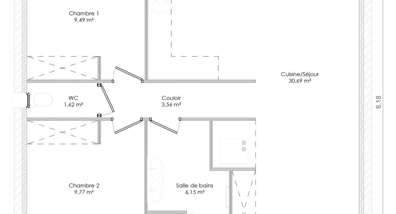 Image 5 Projet de construction d'une maison 60 m² avec terrain à CHALLANS (85)