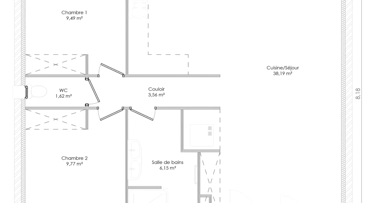 Image 5 Projet de construction d'une maison 70 m² avec terrain à LA ROCHE-SUR-YON (85)