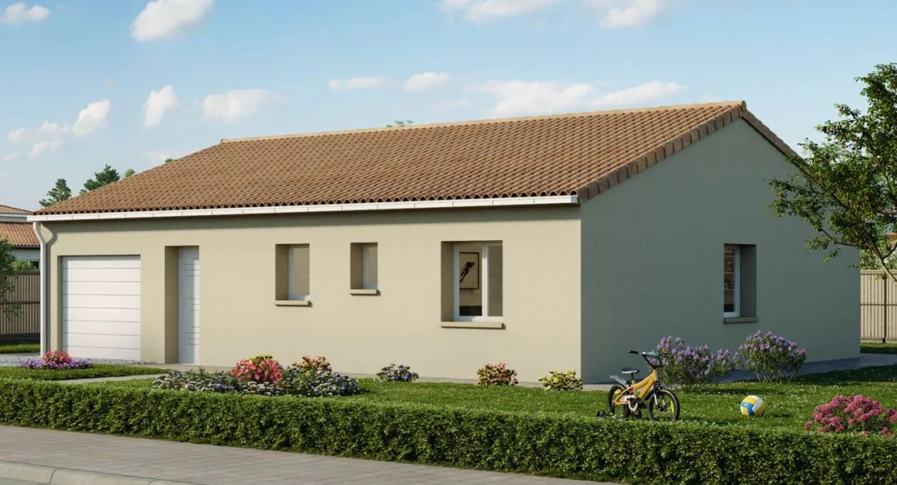 Image 1 Projet de construction d'une maison 70 m² avec terrain à CHAILLEVETTE (17)