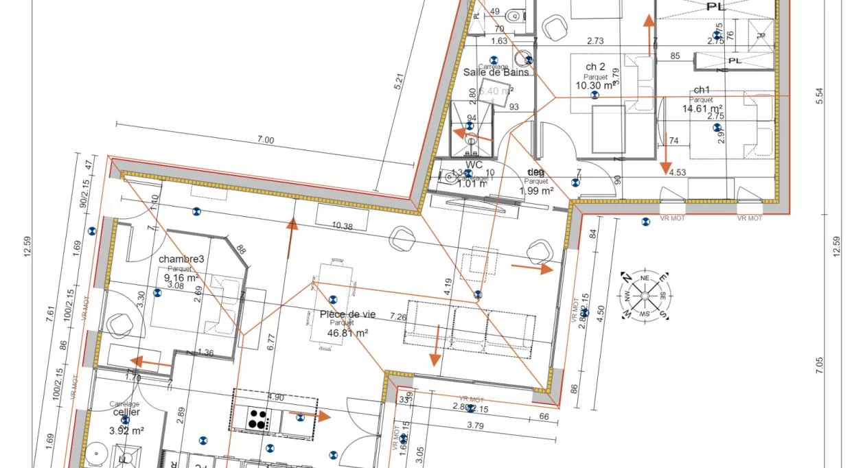 Image 8 Projet de construction d'une maison 95 m² avec terrain à LA ROCHE-SUR-YON (85)