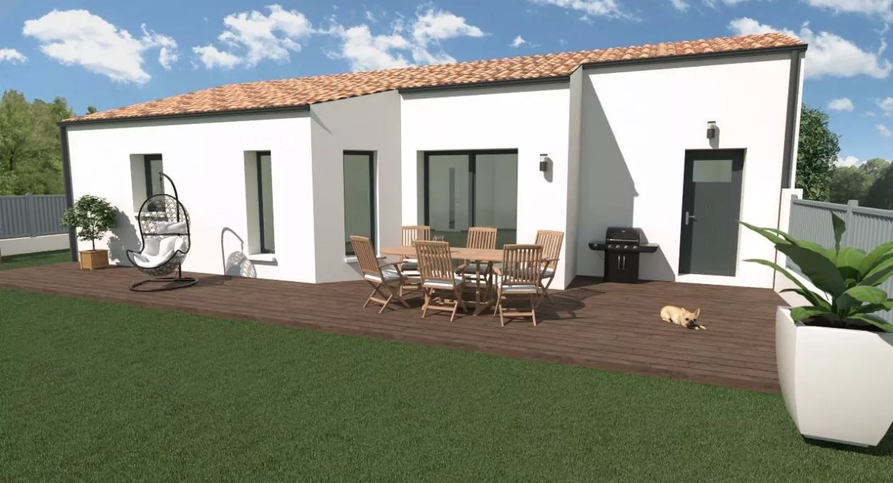 Image 1 Projet de construction d'une maison 75.82 m² avec terrain à SAINT-DENIS-LA-CHEVASSE (85)