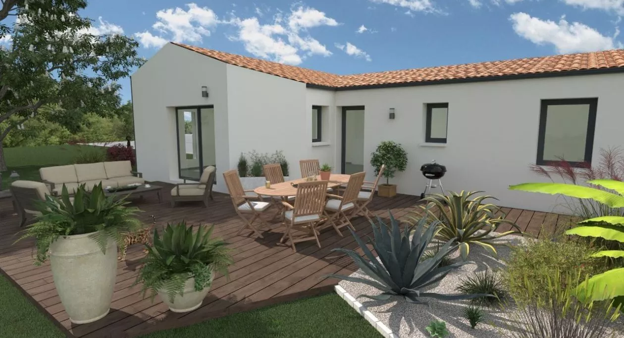 Image 3 Projet de construction d'une maison 91.92 m² avec terrain à LE FENOUILLER (85)