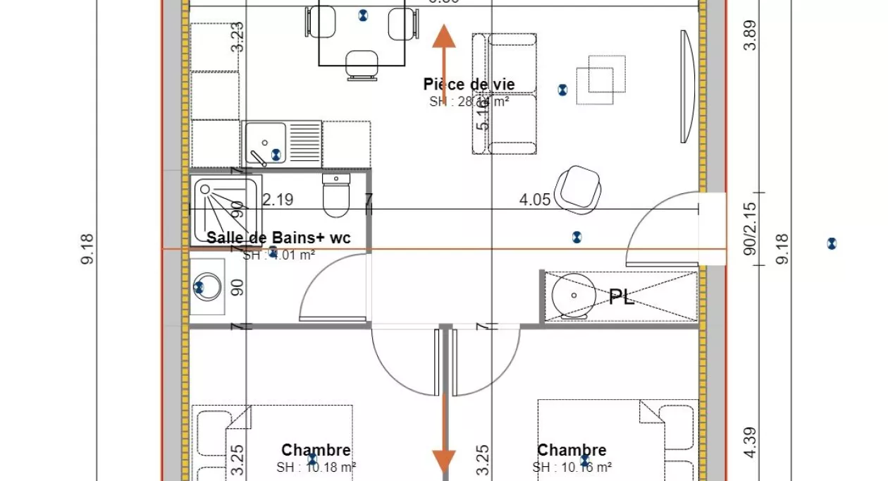 Image 1 Projet de construction d'une maison 52.31 m² avec terrain à LA ROCHE-SUR-YON (85)