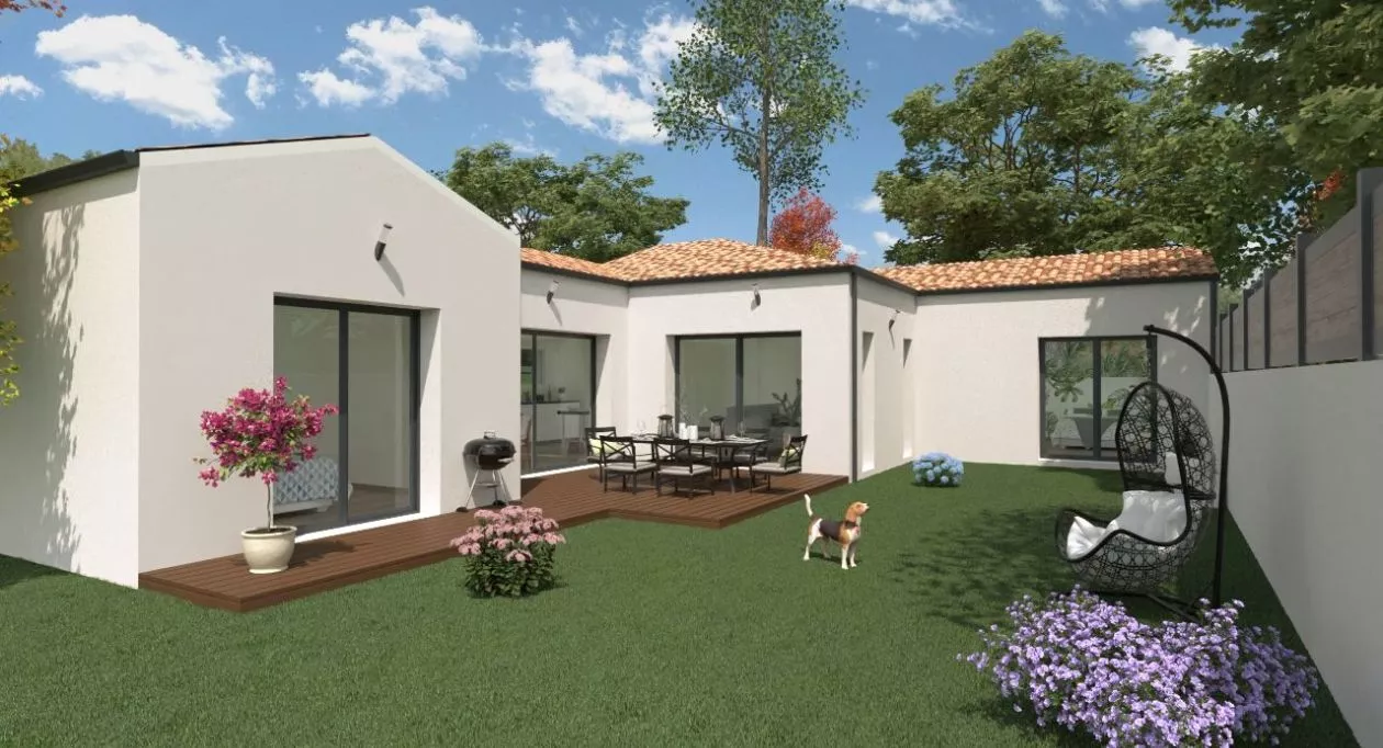 Image 1 Projet de construction d'une maison 113 m² avec terrain à L'HOUMEAU (17)