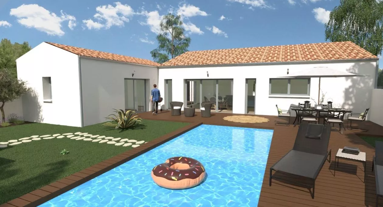 Image 1 Projet de construction d'une maison 145 m² avec terrain à CHADENAC (17)