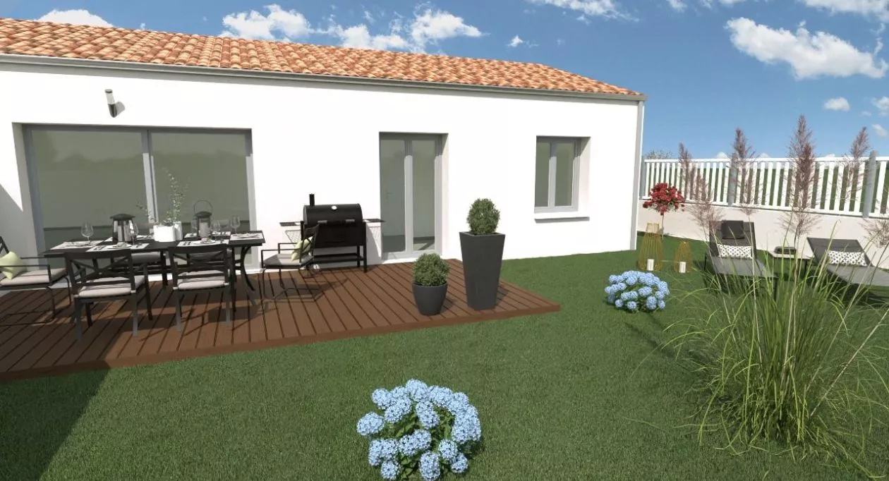 Image 2 Projet de construction d'une maison de 3 chambres avec terrain à VILLEDOUX (17)