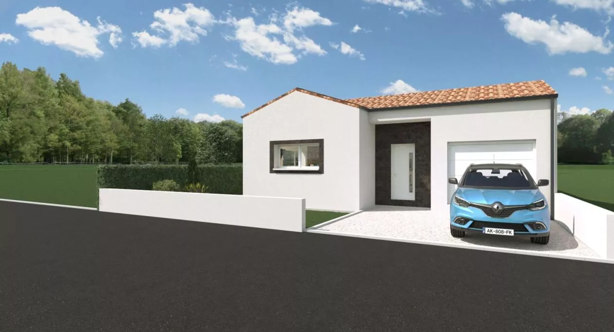 Image 1 Projet de construction d'une maison 88 m² avec terrain à LA CHAIZE-LE-VICOMTE (85)