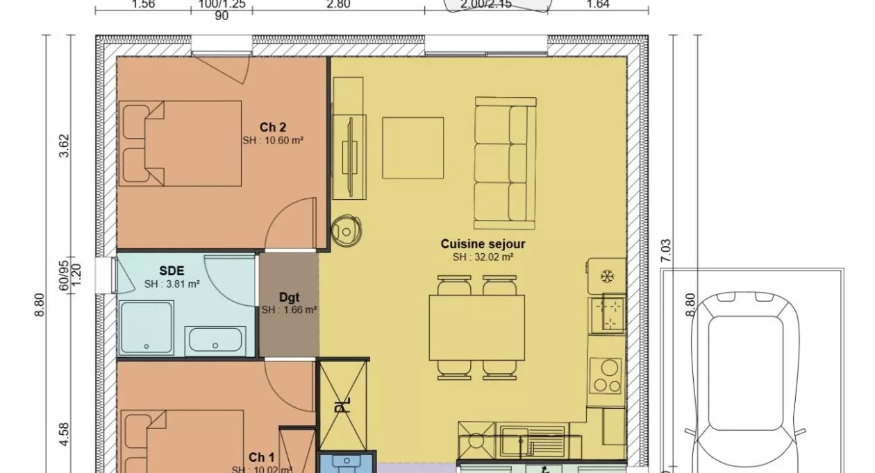 Image 4 Projet de construction d'une maison 65 m² avec terrain à TOUVRE (16)