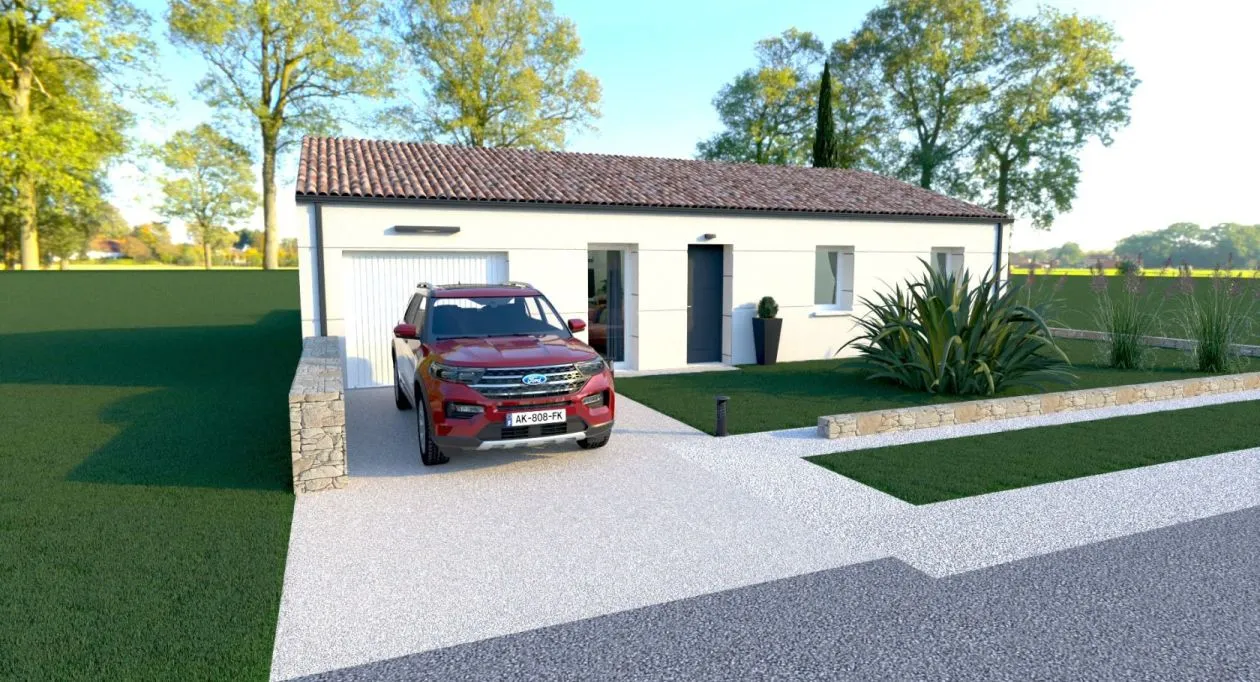 Image 1 Projet de construction d'une maison 89 m² avec terrain à COGNAC (16)