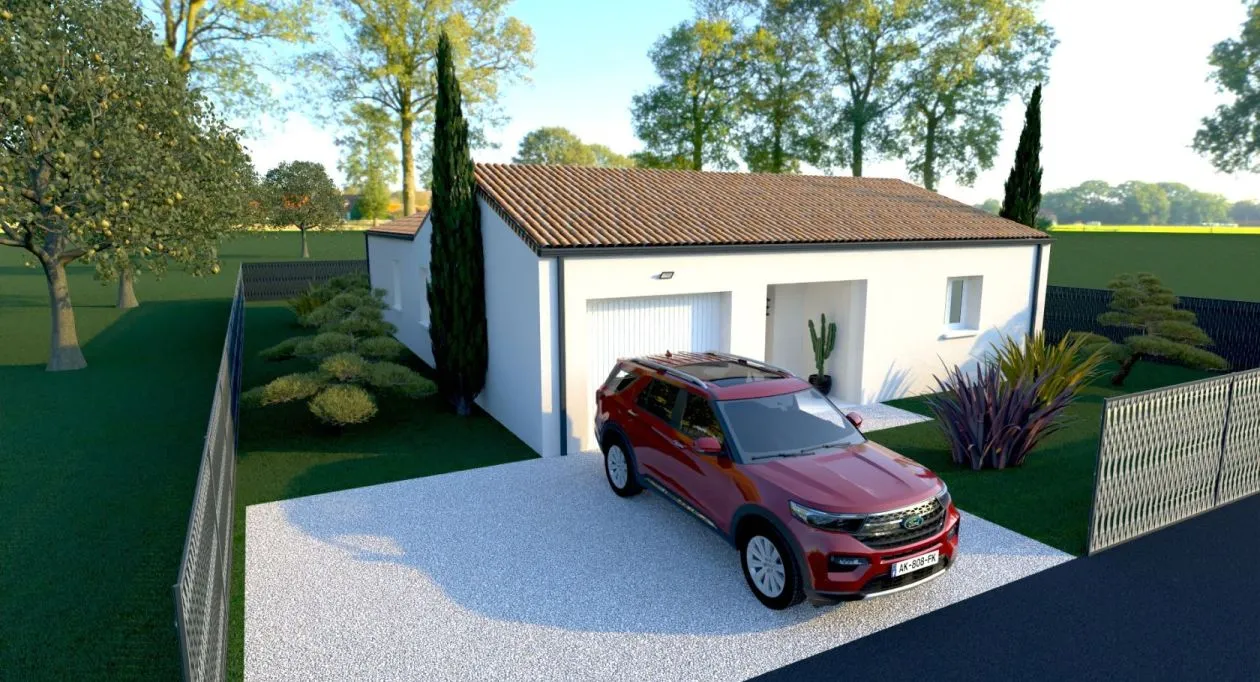 Image 1 Projet de construction d'une maison 102 m² avec terrain à COGNAC (16)