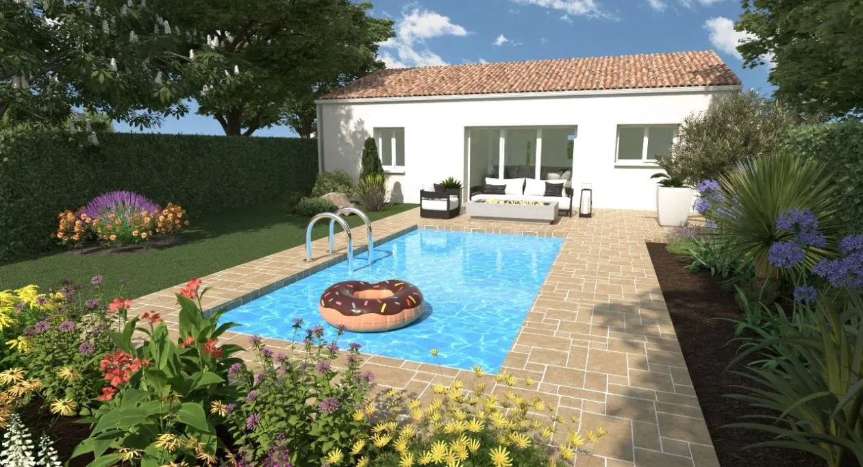 Image 1 Projet de construction d'une maison 70 m² avec terrain à SAINT-ROGATIEN (17)