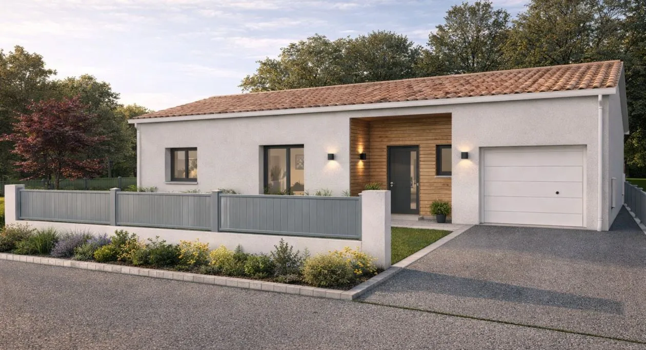 Image 1 Projet de construction d'une maison 88.83 m² avec terrain à PISANY (17)