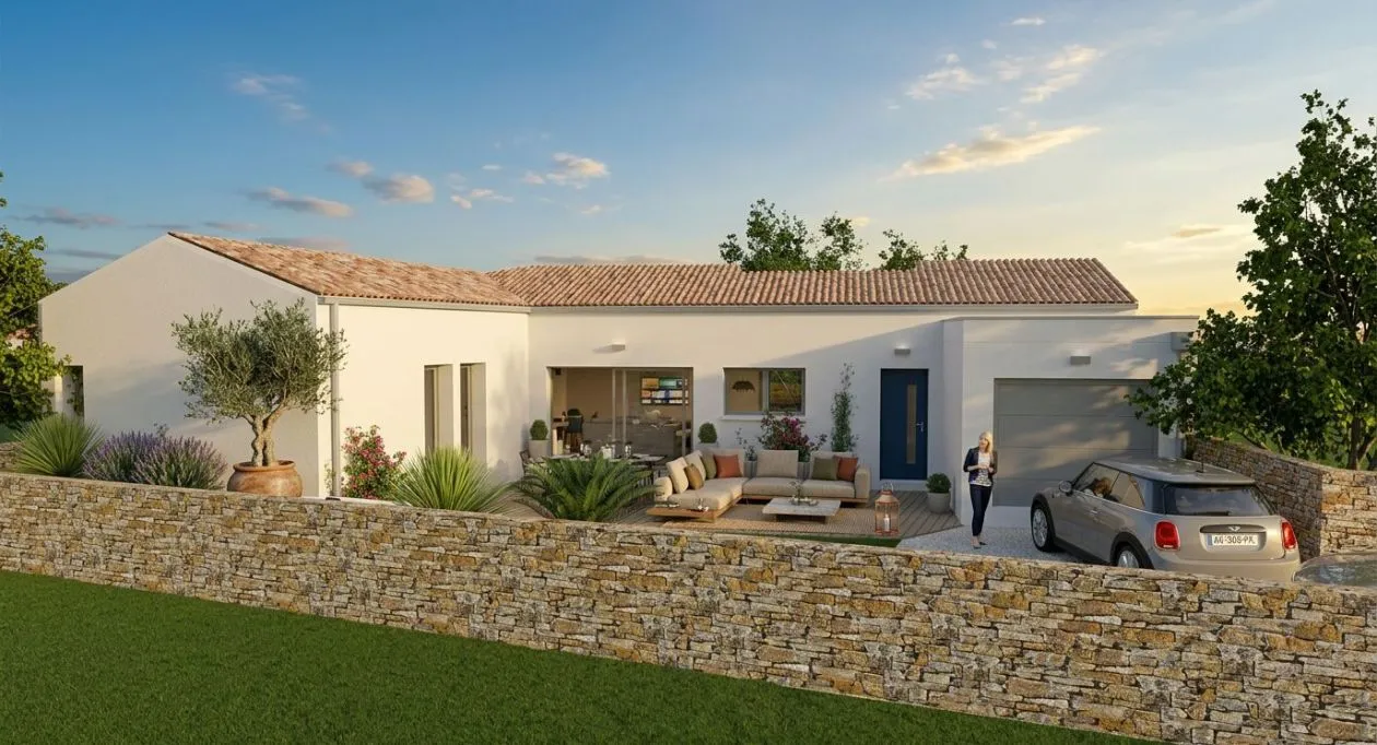 Image 1 Projet de construction d'une maison 94 m² avec terrain à VOUHE (17)