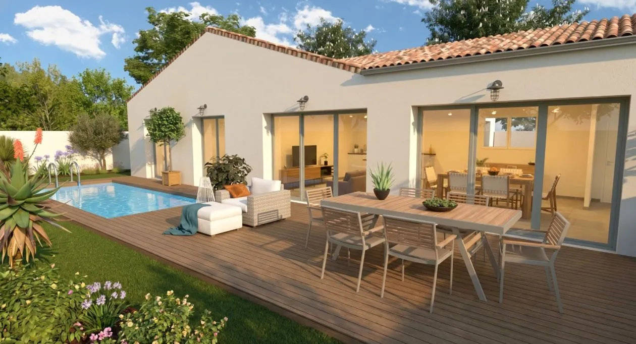 Image 1 Projet de construction d'une maison 110 m² avec terrain à DOMPIERRE-SUR-MER (17)