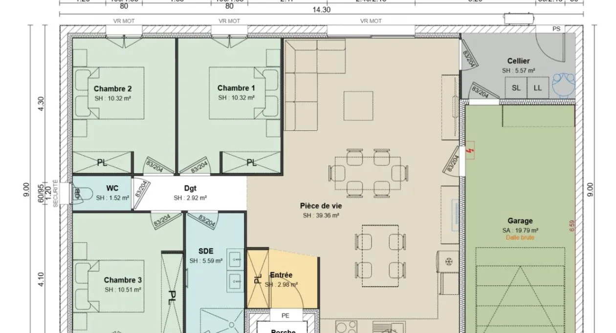 Image 7 Projet de construction d'une maison 89 m² avec terrain à VAUX-SUR-MER (17)