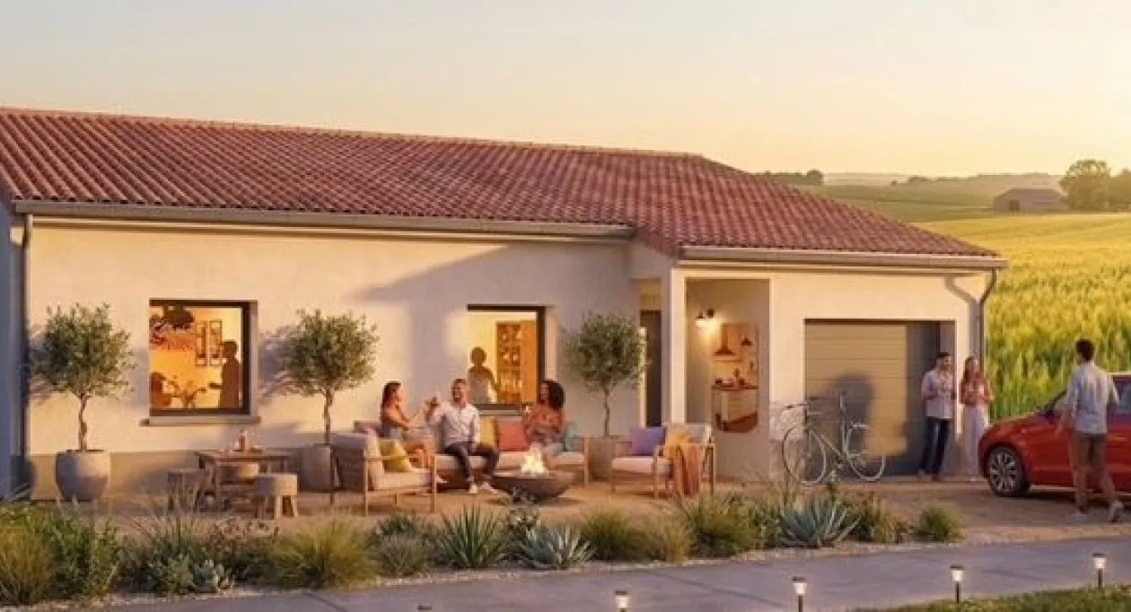 Image 1 Projet de construction d'une maison 95 m² avec terrain à GEMOZAC (17)