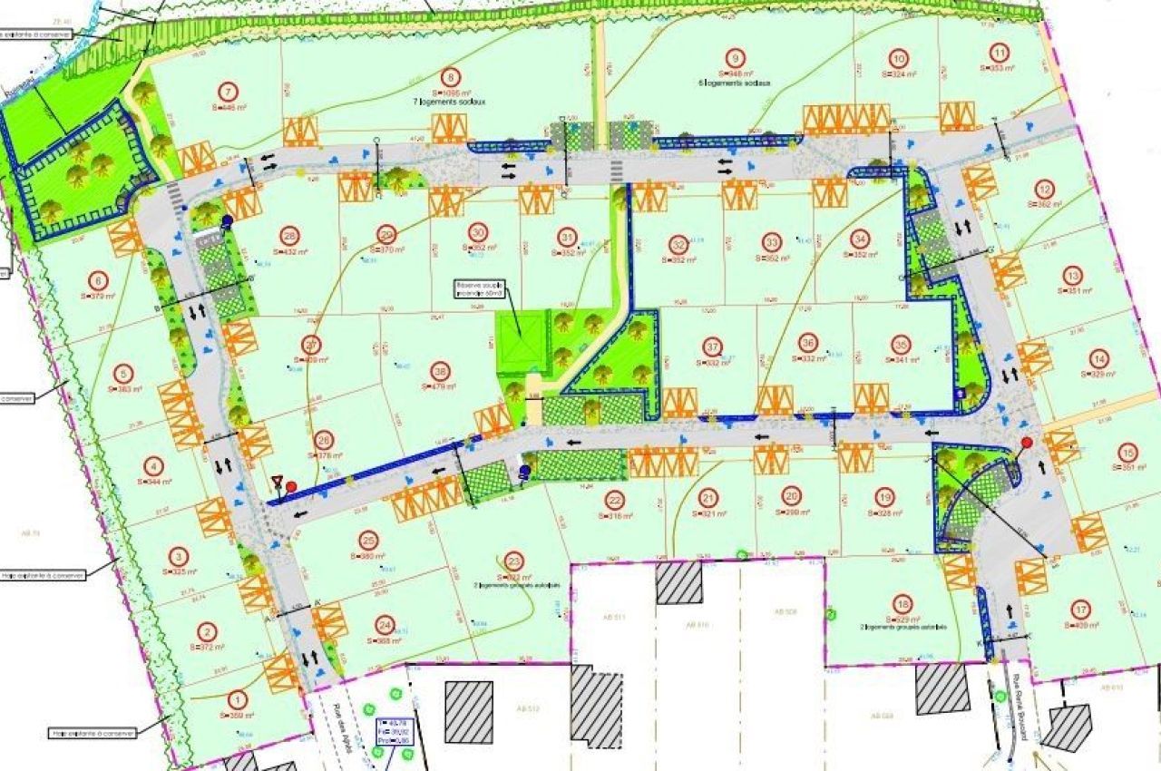 Photo du terrain de 432 m² à SAINT-GEORGES-DU-BOIS
