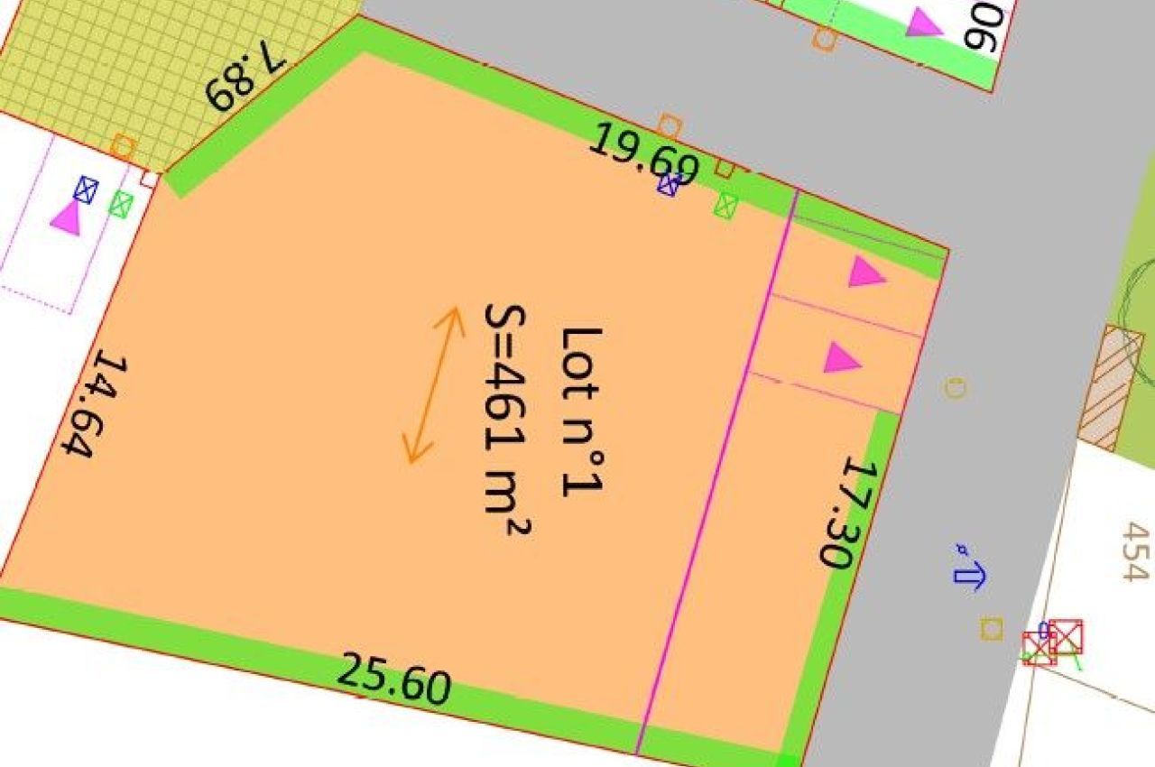 Photo du terrain de 461 m² à LA CHAPELLE-DES-POTS