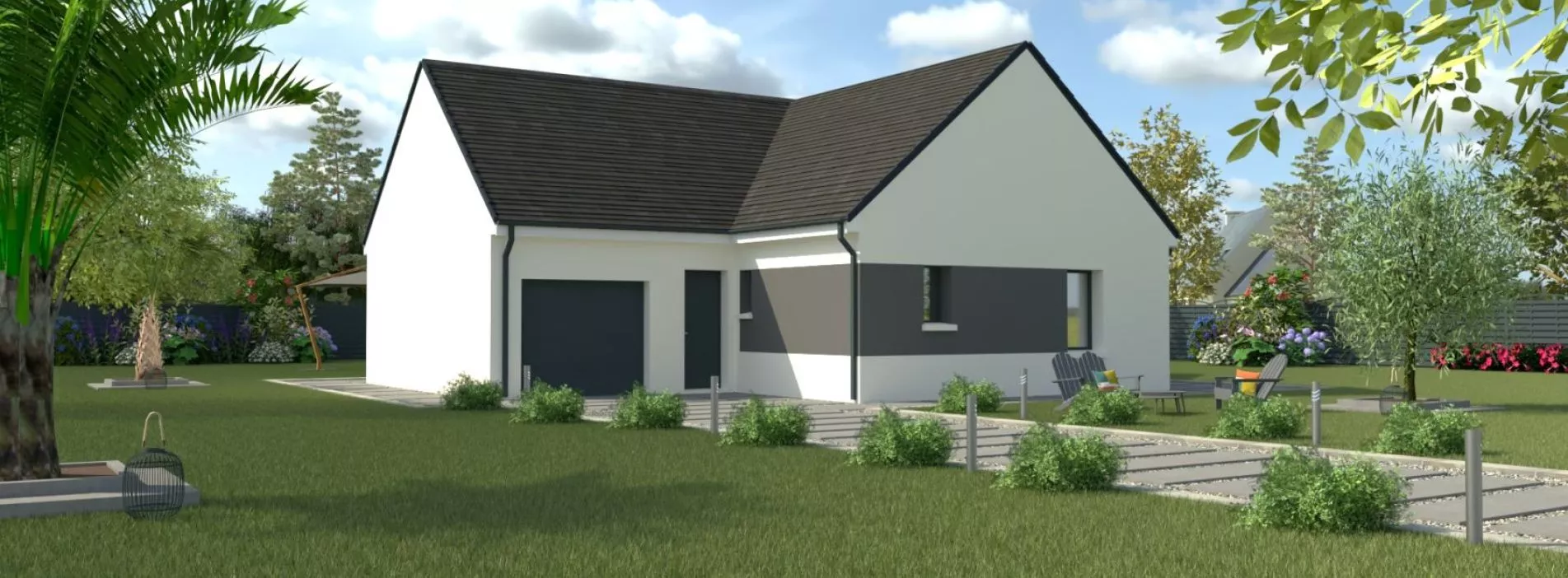 Image Projet de construction d'une maison 80 m² avec terrain à CHINON (37)