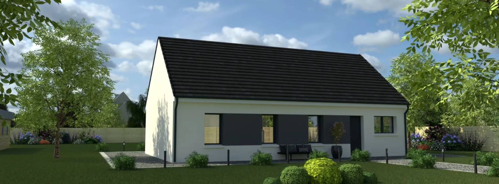 Image Projet de construction d'une maison 80.3 m² avec terrain à SEMBLANCAY (37)