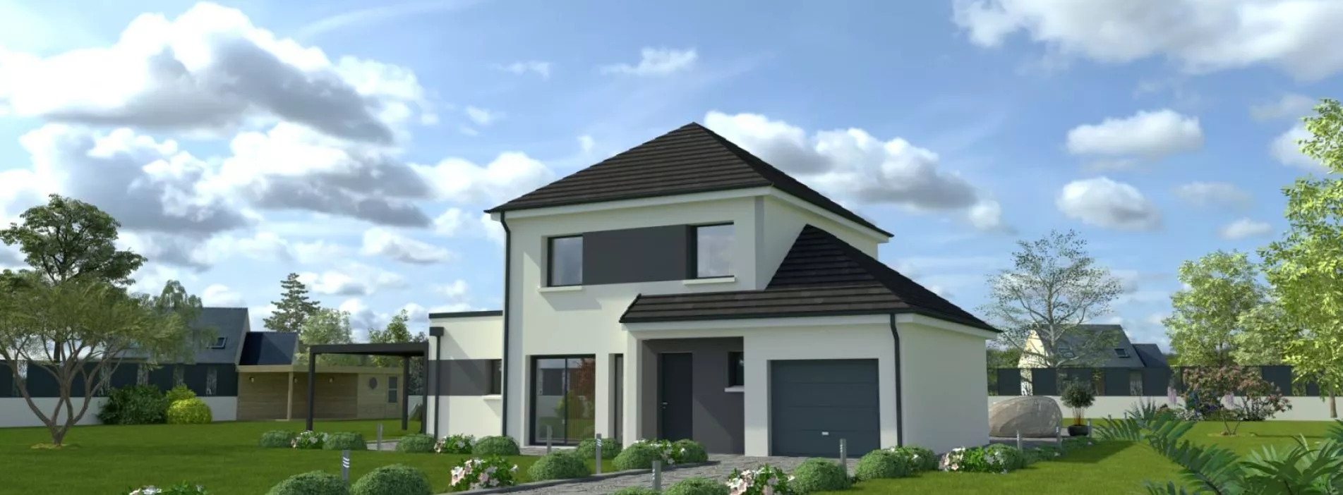 Image Projet de construction d'une maison 110 m² avec terrain à MARCILLY-SUR-VIENNE (37)