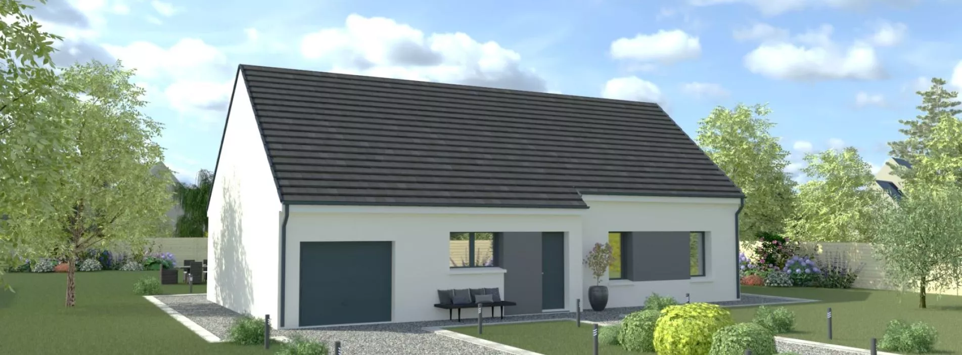 Projet de construction d'une maison 100.45 m² avec terrain à MENNECY (91)