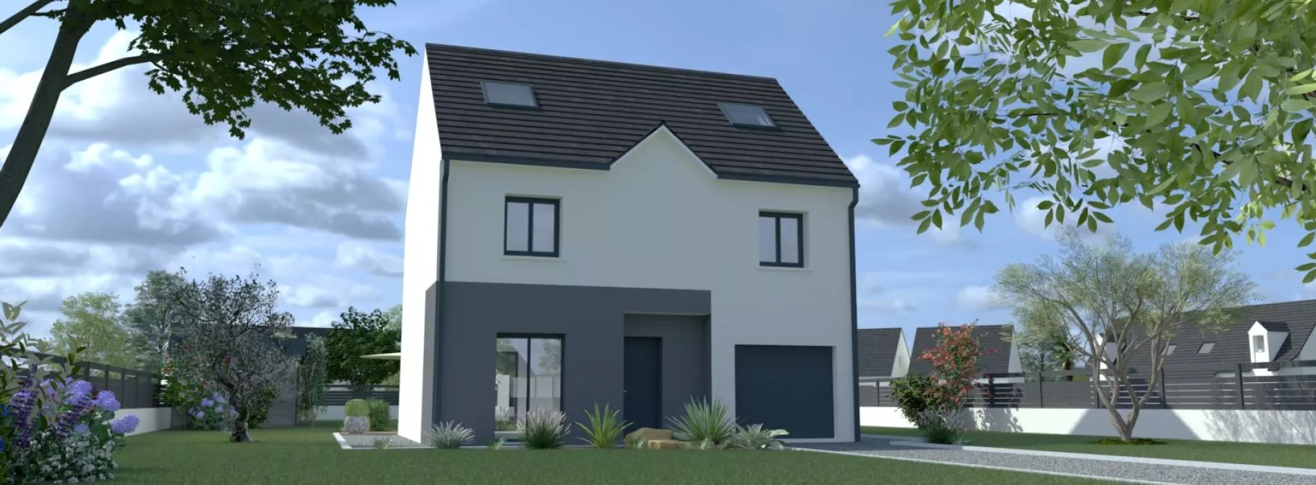 Projet de construction d'une maison 130.15 m² avec terrain à FORGES-LES-BAINS (91)