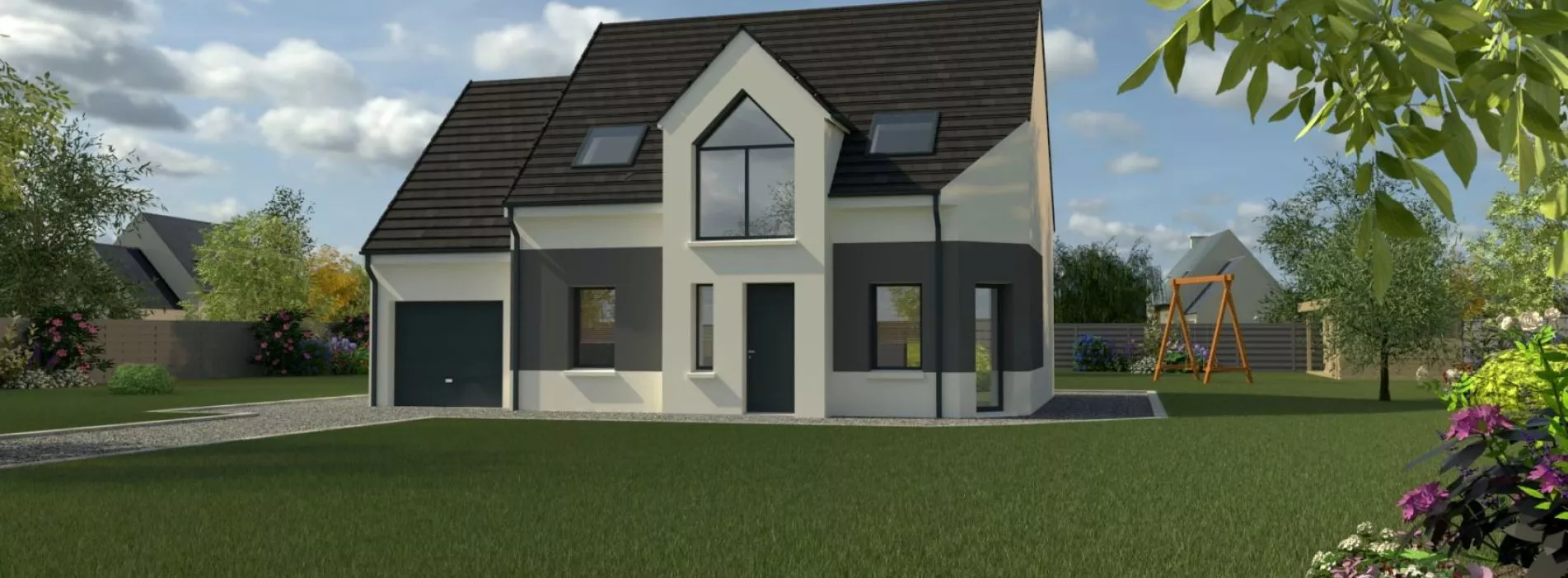 Projet de construction d'une maison 100.38 m² avec terrain à SAINT-REMY-LES-CHEVREUSE (78)