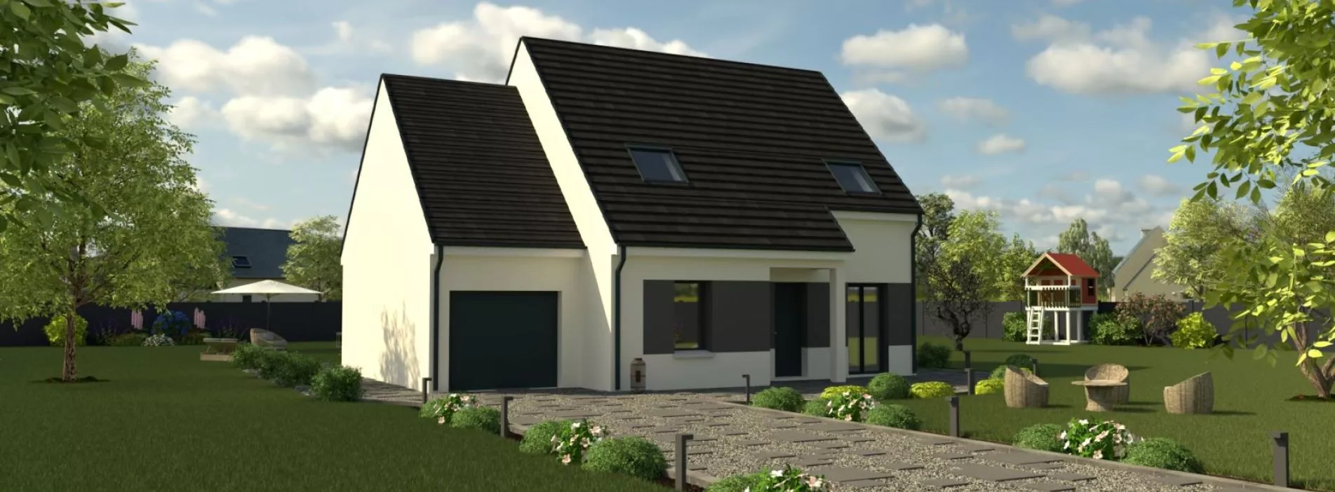 Projet de construction d'une maison 100.51 m² avec terrain à ONCY-SUR-ECOLE (91)