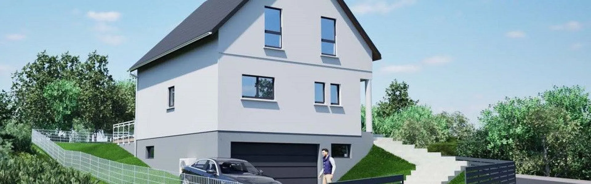 Projet de construction d'une maison 100 m² habitables avec terrain à SOULTZ-LES-BAINS (67)