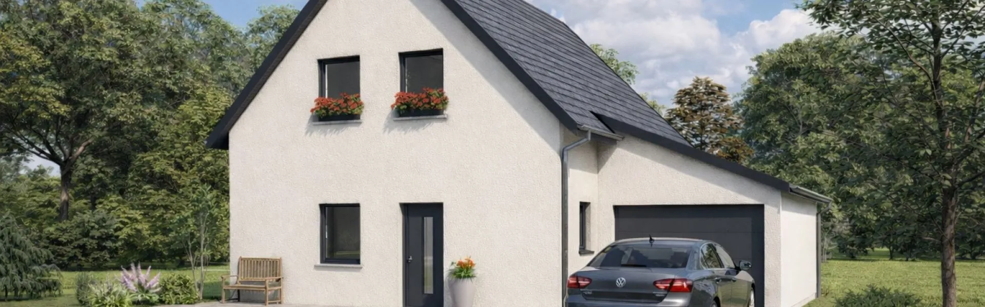 Projet de construction d'une maison 107 m² avec terrain à PFULGRIESHEIM (67)