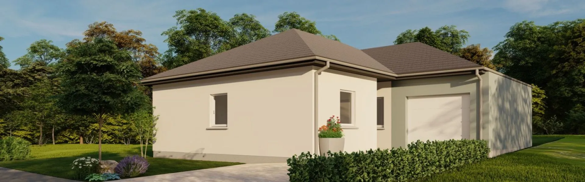 Projet de construction d'une maison plain pied de 96 m² avec terrain à GRIES (67)