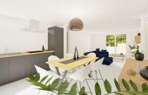 image PLAIN PIED 3 CHAMBRES  ET GARAGE avec terrain à KERVIGNAC (56)